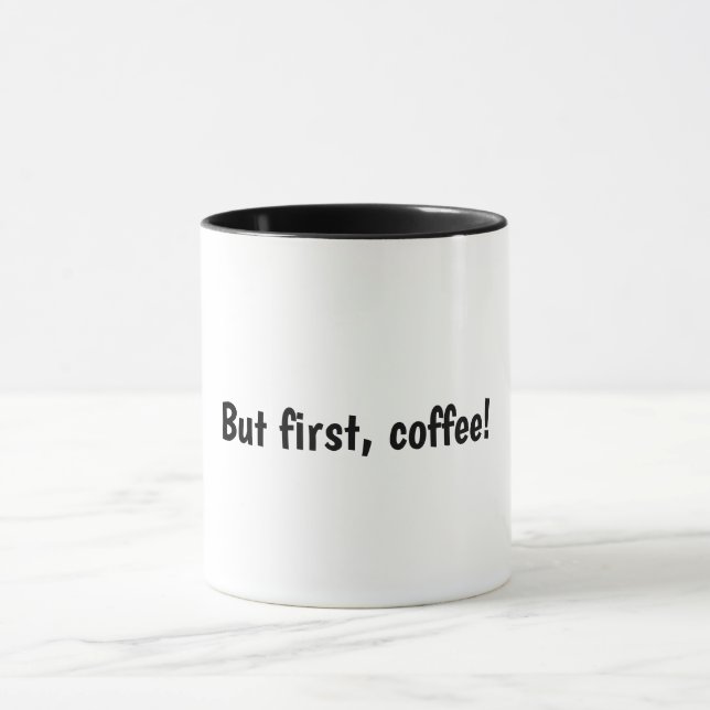 Inspirierende Kaffeetasse (Zentrum)