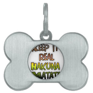 Inspirierende "Keep It Real Hakuna Matata"-Kunst Tiermarke