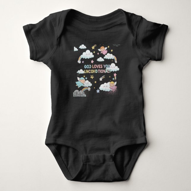Inspirierende Kinderkleidung Baby Strampler (Vorderseite)