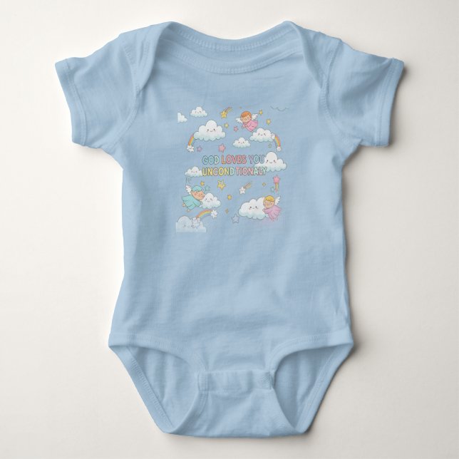 Inspirierende Kinderkleidung Baby Strampler (Vorderseite)