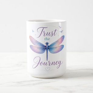 Inspirierende Libelle/Vertrau auf die Reise Kaffeetasse