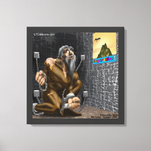 Inspirierende lustige Cartoon-Motivations-Leinwand Leinwanddruck