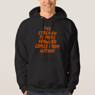 Inspirierende minimalistische Typografie Hoodie