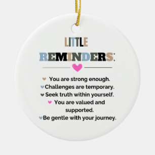 Inspirierende Motivationsgeschenke Kleine Erinneru Keramik Ornament