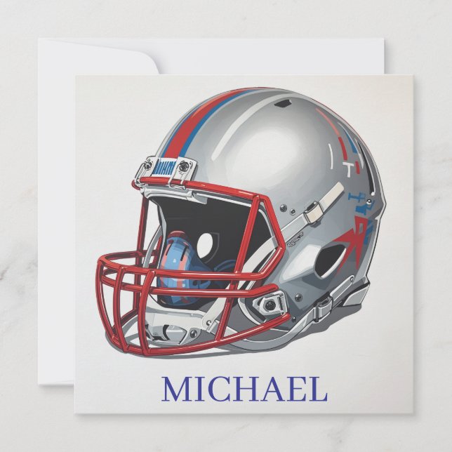 Inspirierende Motivierende Fußballhelm Name (Vorderseite)