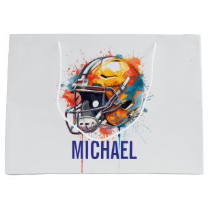Inspirierende Motivierende Fußballhelm Name Große Geschenktüte