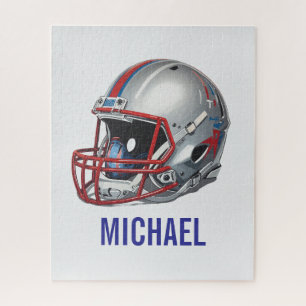 Inspirierende Motivierende Fußballhelm Name Puzzle