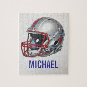 Inspirierende Motivierende Fußballhelm Name Puzzle