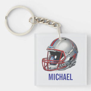 Inspirierende Motivierende Fußballhelm Name Schlüsselanhänger