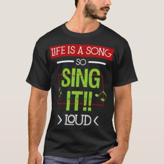 Inspirierende Musikzitate für das Leben 1 T-Shirt