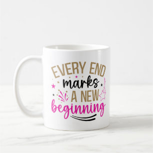 Inspirierende neue Anfänge Kaffeetasse