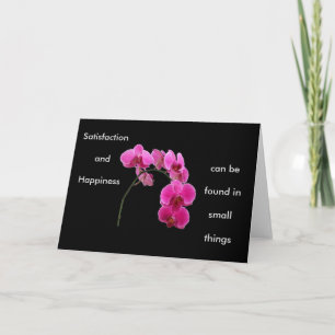 Inspirierende Orchidee Karte