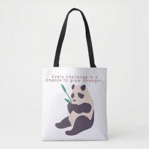 Inspirierende Panda-Illustration-Tasche