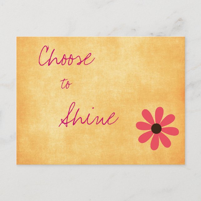 Inspirierende Postkarte mit positiver Botschaft (Vorderseite)