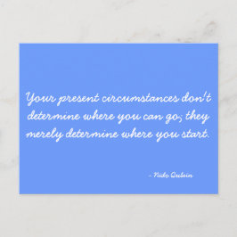 Inspirierende Postkartenzitierung von Nido Qubein Postkarte
