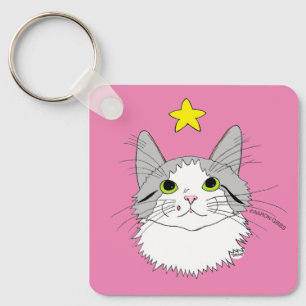 Inspirierende Ragdoll-Katze Gizmo Wunder Schlüsselanhänger