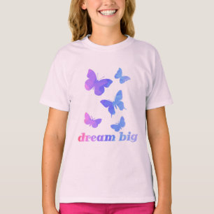 Inspirierende Schmetterlinge Träumen Groß Cute Tre T-Shirt