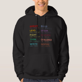 Inspirierende schwarze Geschichtsführer Hoodie