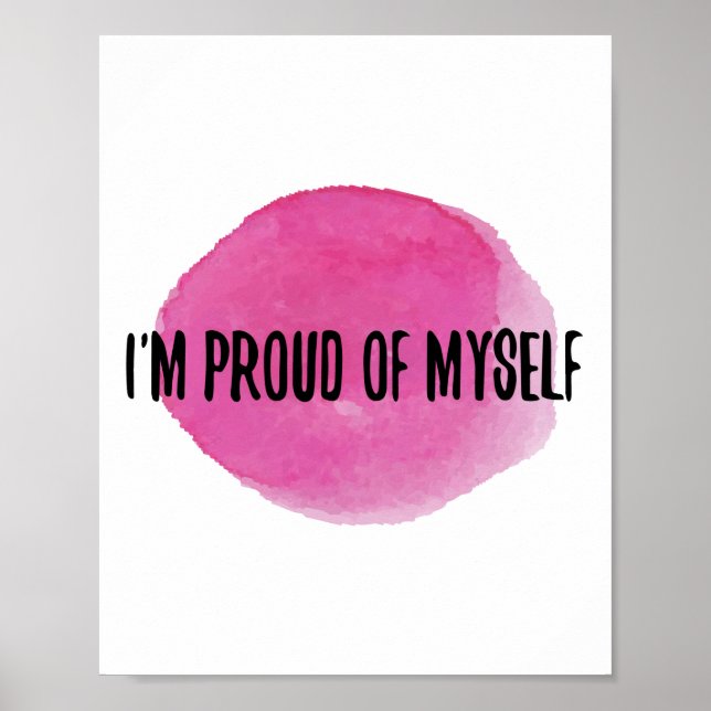 inspirierende Selbstannahmeangebote Poster (Vorne)