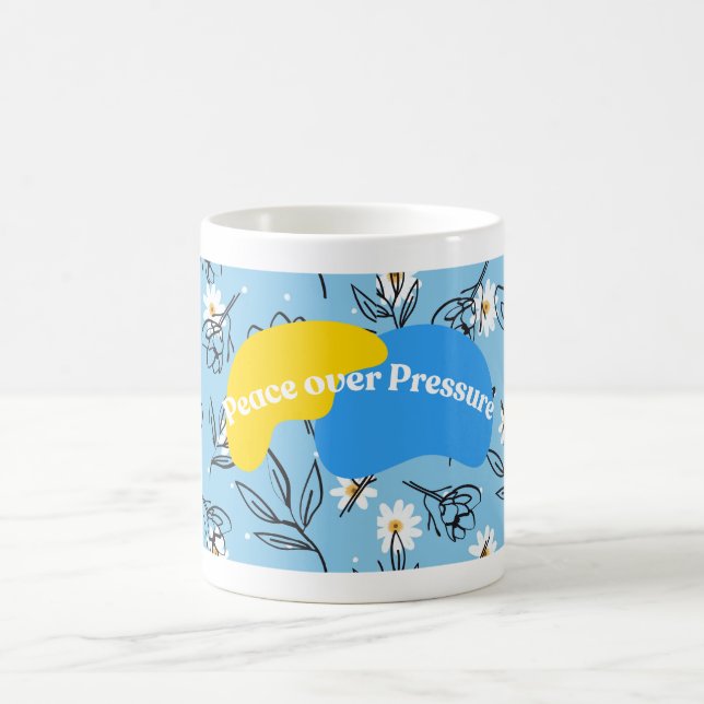 Inspirierende Tassendesign-Blumenmuster Kaffeetasse (Mittel)