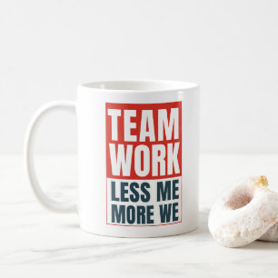 Inspirierende Teamarbeit-Zitate Geschenk für Mitar Kaffeetasse