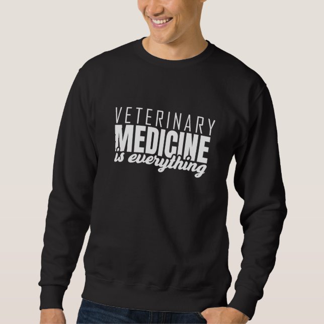 Inspirierende Tierärzte sagen Sweatshirt (Vorderseite)