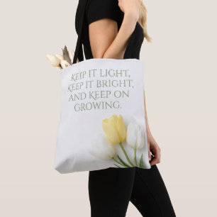 Inspirierende Tulpenstrauß-Tasche