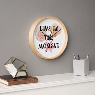 Inspirierende Uhr 'Lebe im Moment'