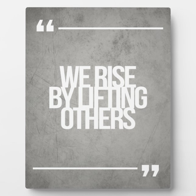 inspirierende und motivierend Zitate Fotoplatte (Vorderseite)