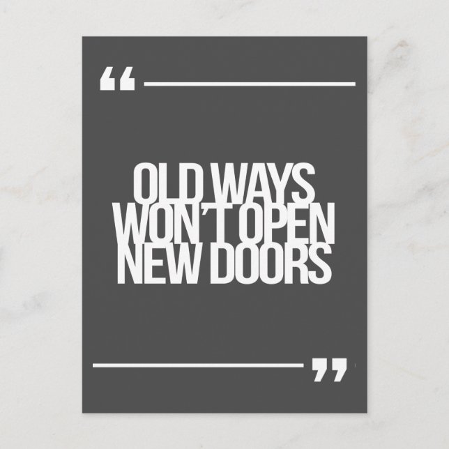 inspirierende und motivierend Zitate Postkarte (Vorderseite)