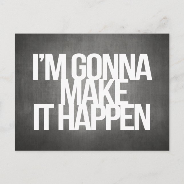 inspirierende und motivierend Zitate Postkarte (Vorderseite)