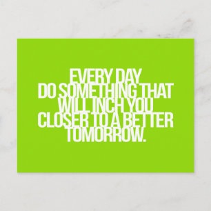 inspirierende und motivierend Zitate Postkarte