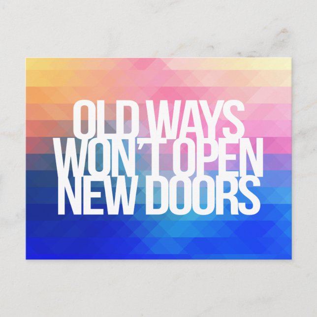 inspirierende und motivierend Zitate Postkarte (Vorderseite)