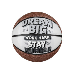 Inspirierende und motivierende Typografie-Zitat-Ku Mini Basketball