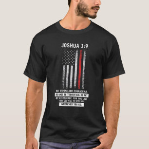Inspirierende USA-Flagge-Christen-Feuerwehrleute-k T-Shirt