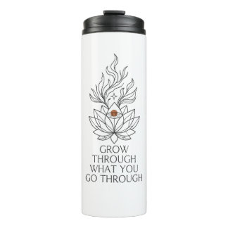 Inspirierende Wasserflasche mit Zitat Thermosbecher