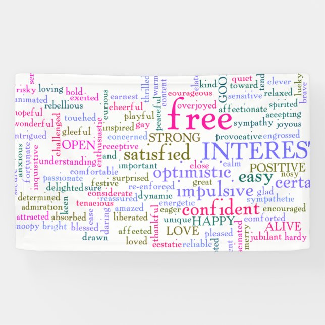 inspirierende Worte Banner (Horizontal)