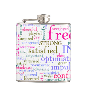 inspirierende Worte Flachmann