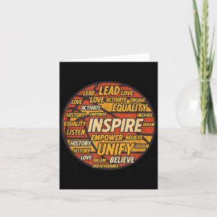 Inspirierende Worte Grafik Motivations-Baseball Karte