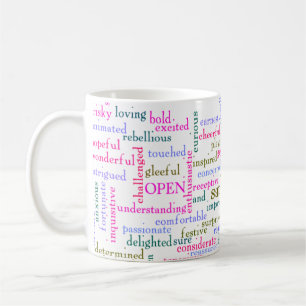 inspirierende Worte Kaffeetasse