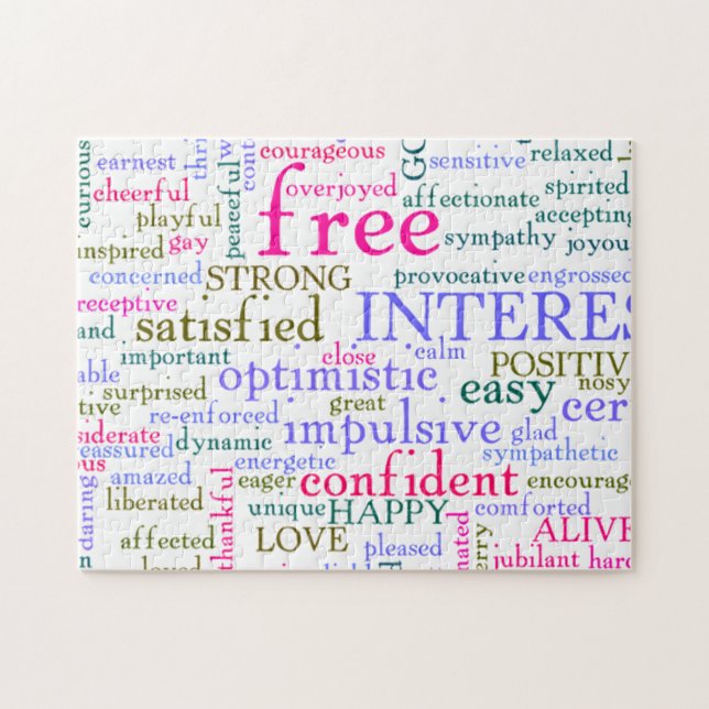 inspirierende Worte Puzzle (Horizontal)