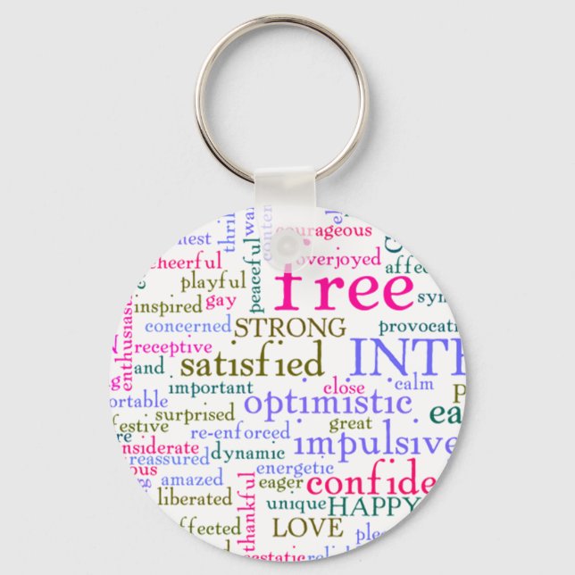 inspirierende Worte Schlüsselanhänger (Vorderseite)