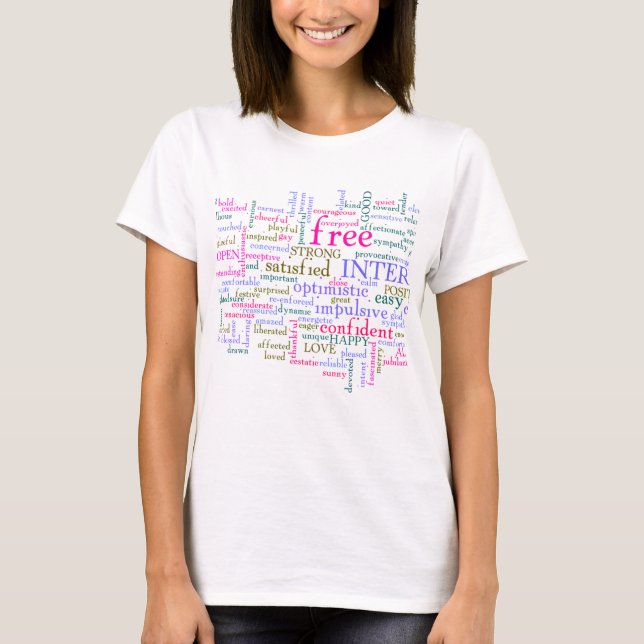 inspirierende Worte T-Shirt (Vorderseite)