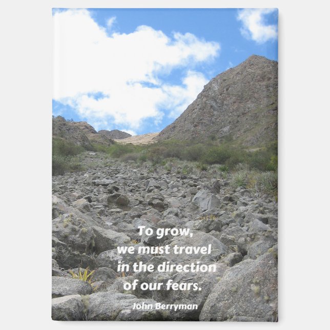 inspirierende Zeitschrift, "Zu wachsen. ." Magnet (Vorderseite)