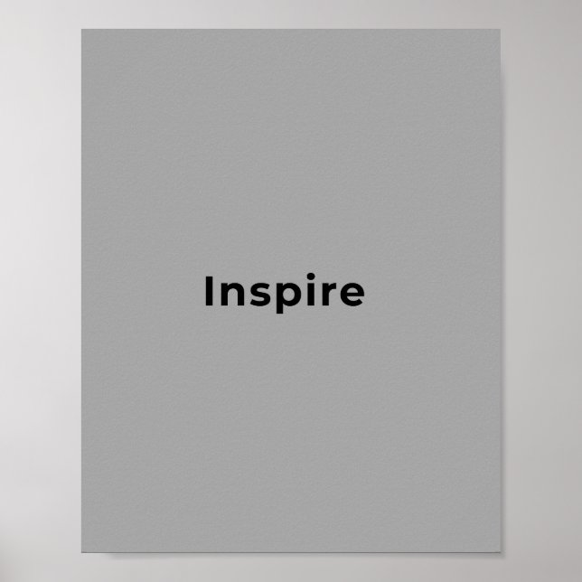 Inspirierende Zitat-Kunst  Poster (Vorne)