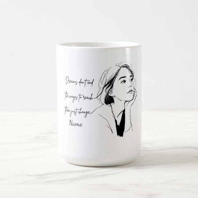 Inspirierende Zitat-Personalisierte-Kaffeetasse Kaffeetasse (Mittel)
