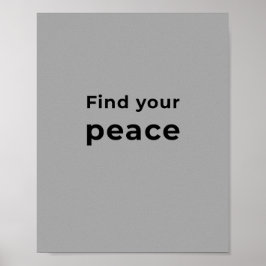 Inspirierende Zitat-Wandkunst  Poster