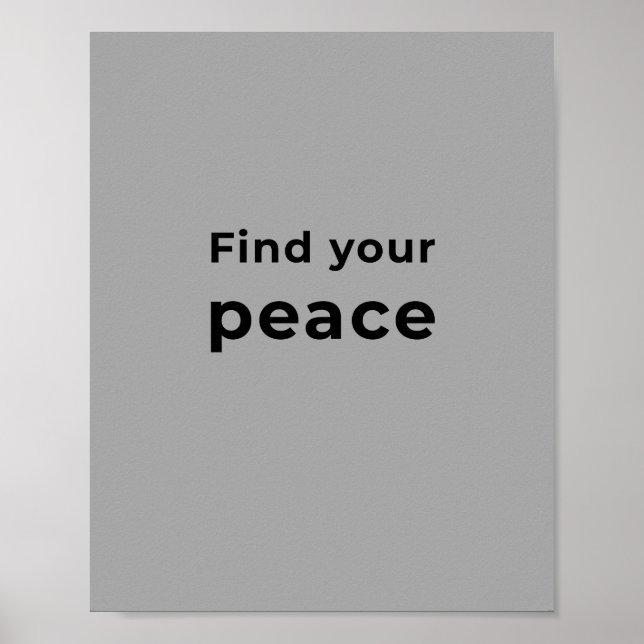 Inspirierende Zitat-Wandkunst  Poster (Vorne)