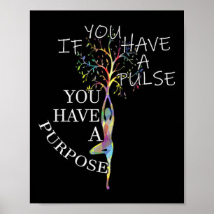 Inspirierende Zitate Grafik Motivations-Yoga-Gif Poster
