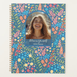 Inspirierender Blumen-Foto-Wochen- und Monatsplane Planer